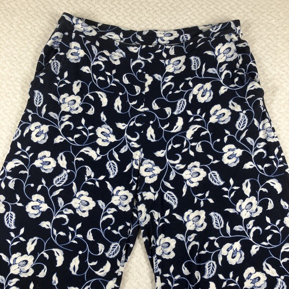 J. Jill Wearever Wide Leg Rayon Pant Small Boho Office Casual Stretch Pull On - Picture 3 of 9